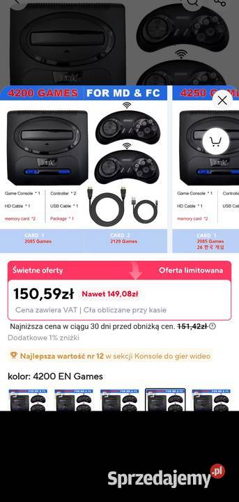 Konsola do gier z grami retro Konsole i automaty Chróścina