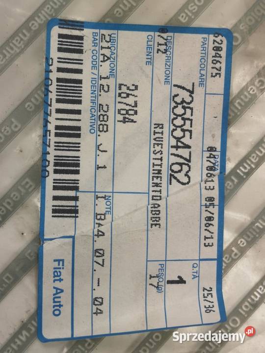 KLAMKA WEW PRAWY PRZÓD LANCIA MUSA 20072013 NOWA