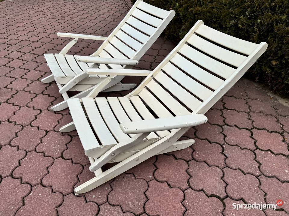 Krzesło ogrodowe leżak regulowany drewniany Garwolin