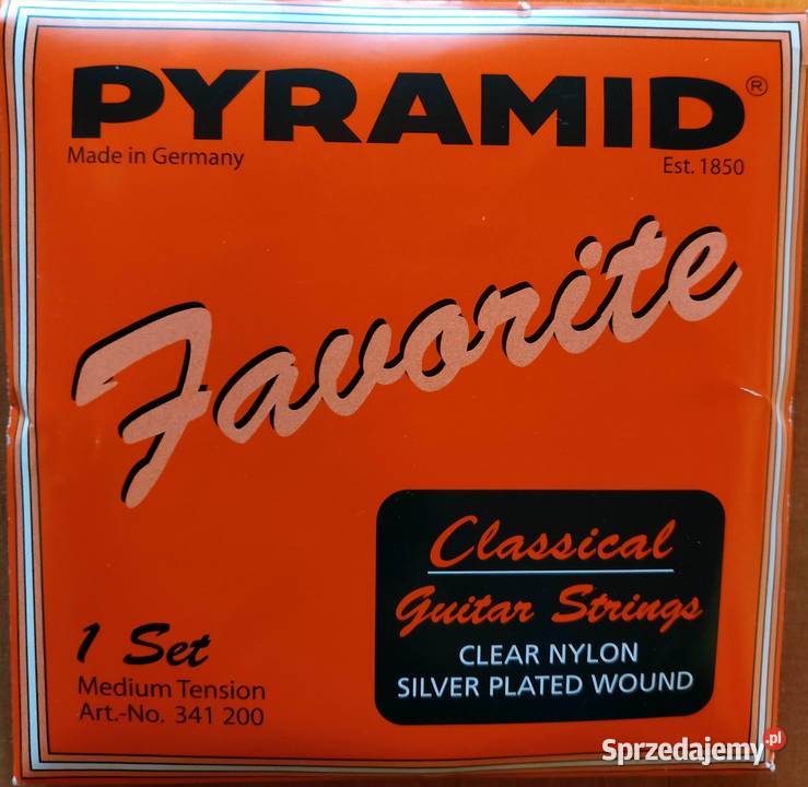 Zestaw strun do gitary klasycznej Pyramid Nylon Instrumenty Bytom