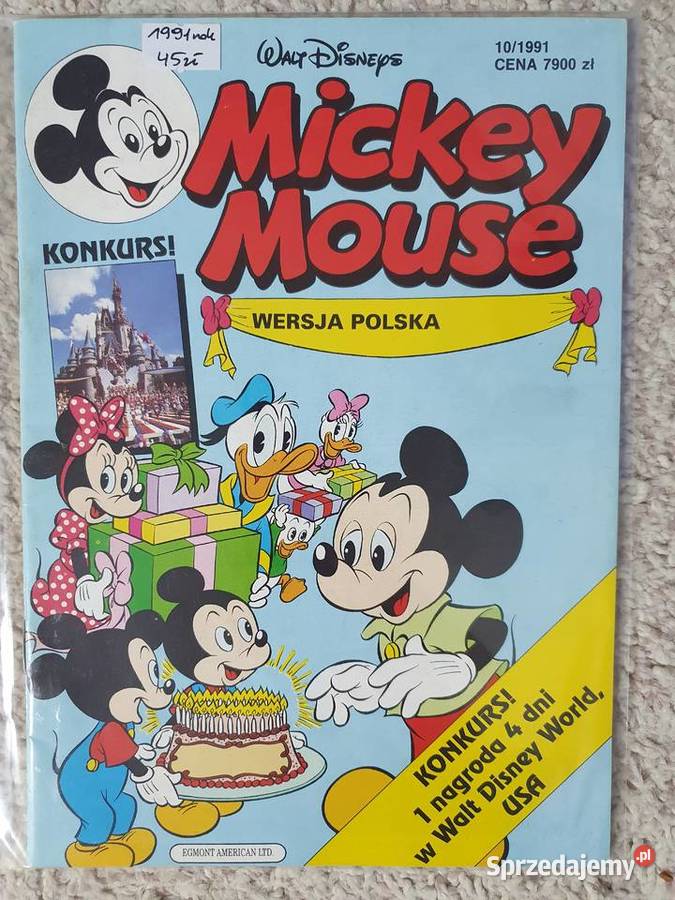 Mickey Mouse zestaw 11 komiksów lata 90te Gdynia sprzedam