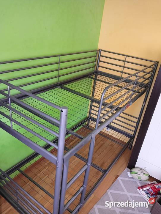 Łóżko piętrowe metalowe Ikea 90cm