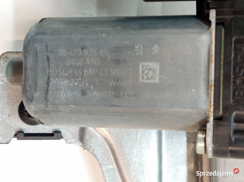MECHANIZM SZYBY PRAWY TYŁ 9813092980 Citroen C3 sprzedam