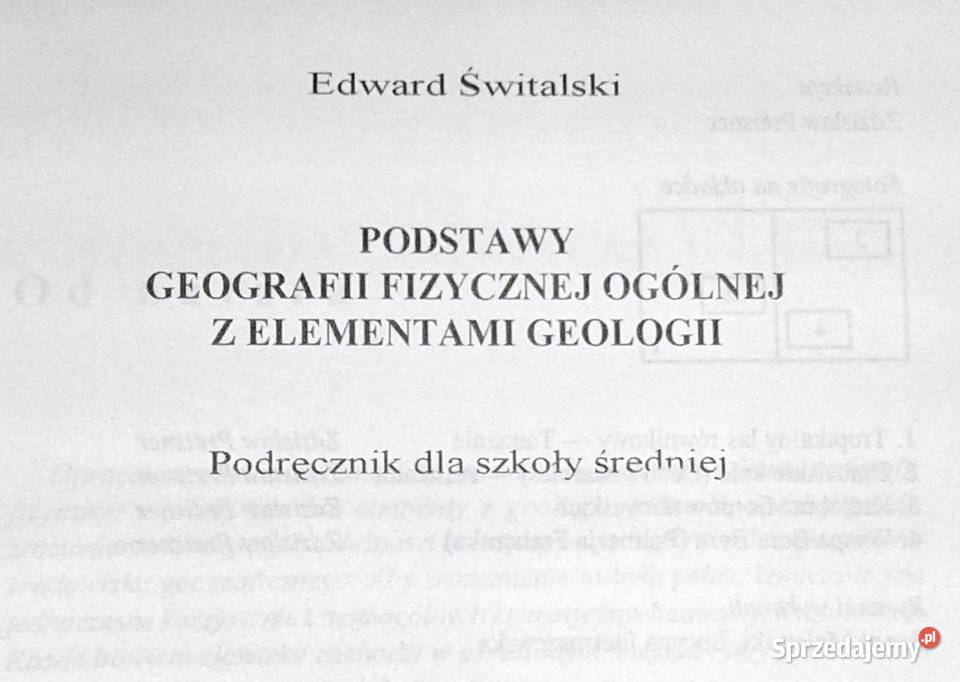 Podstawy geografii fizycznej ogólnej z lubelskie sprzedam