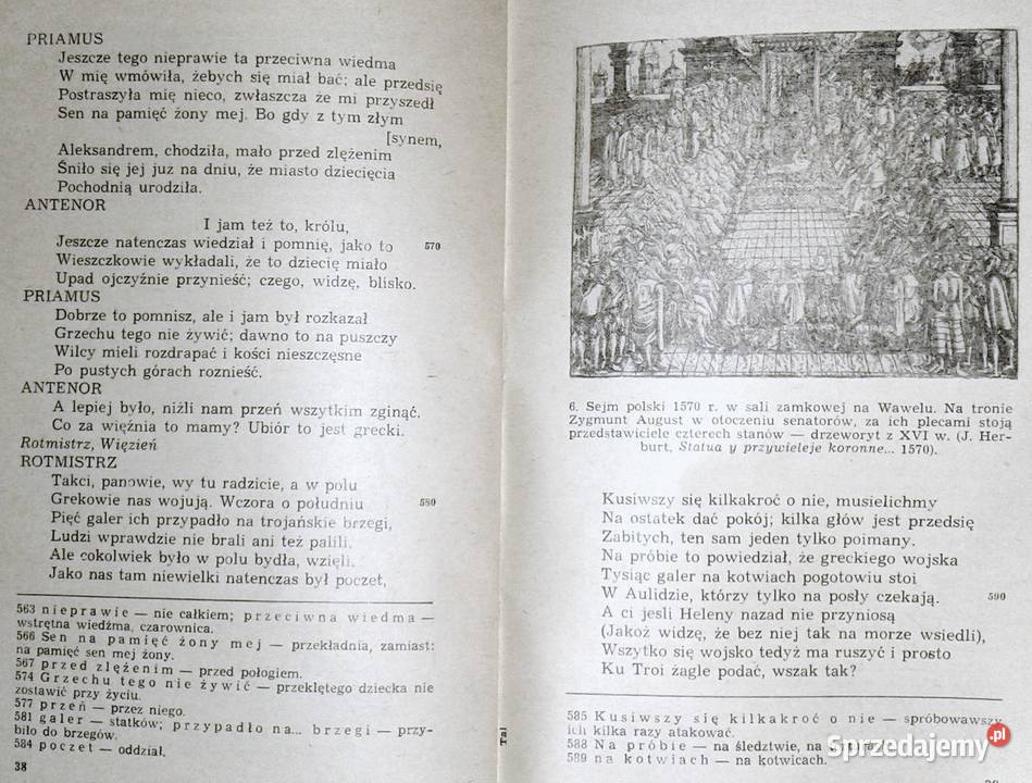 Odprawa posłów greckich Jan Kochanowski Rok wydania 1976 Proza i poezja Kultura i Rozrywka Chełm