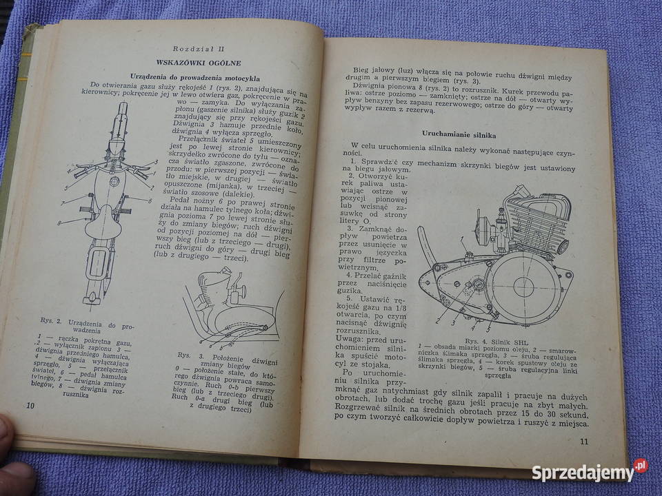 Obsługa Motocykla SHL 125 1953 stan nie Sokół Warszawa