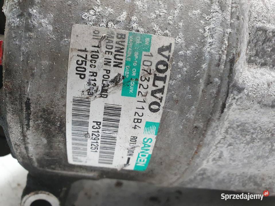 SPRĘŻARKA KLIMATYZACJI Volvo S60 II 16 D2 lubelskie Chełm