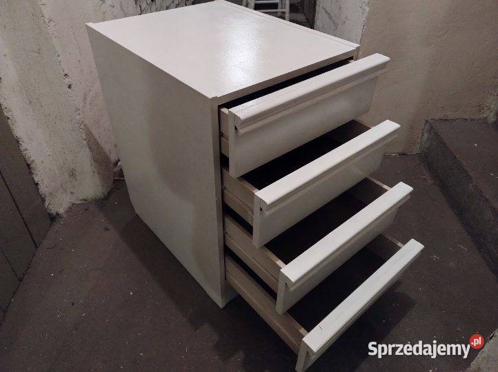 Kontenerek 4 szufladowy biały nowy komoda stolik