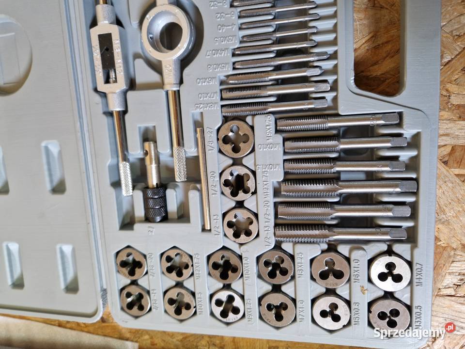 ZESTAW NARZYNEK I GWINTOWNIKÓW 60 EL Głogowa sprzedam