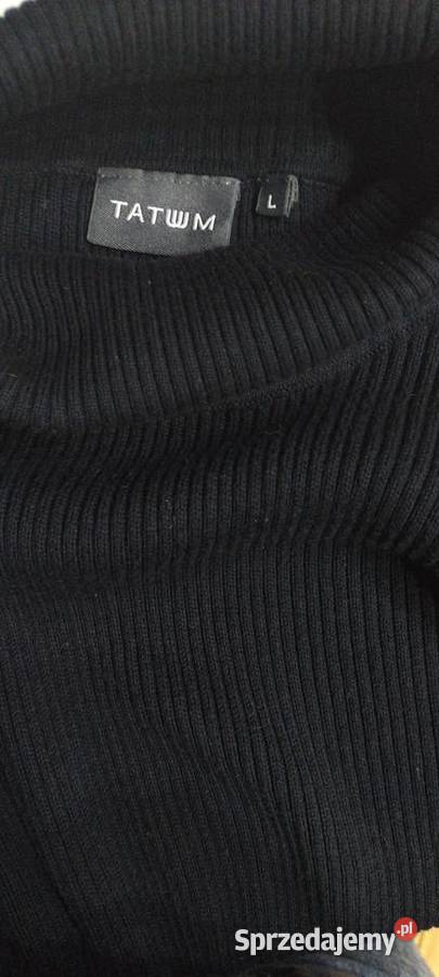 Golf w kolorze czarnym w prążki