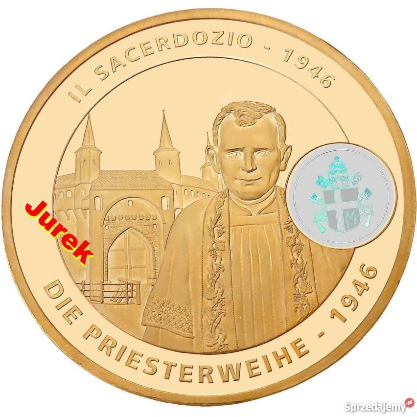 JAN PAWEŁ II ZŁOTO BANKNOT MONETA MEDAL ZESTAW Sosnowiec sprzedam