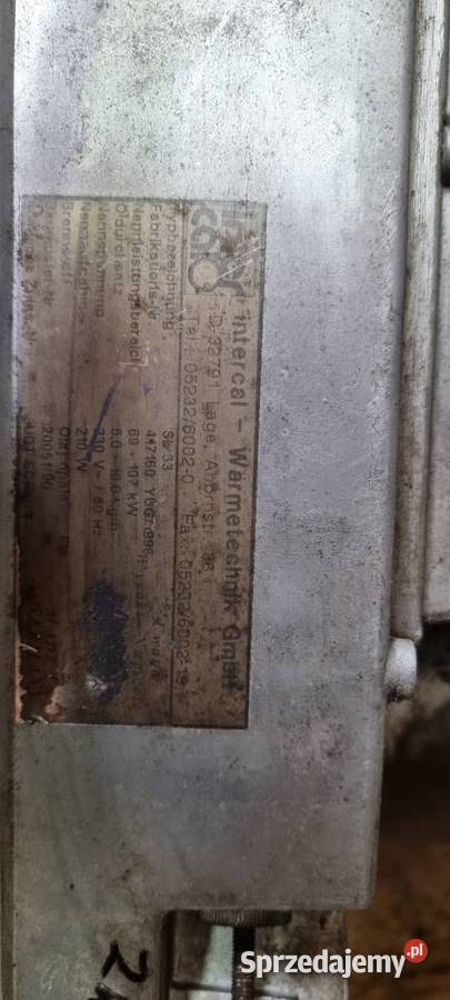 Palnik olejowy Intercal 69107 kW 100 sprawny Popów