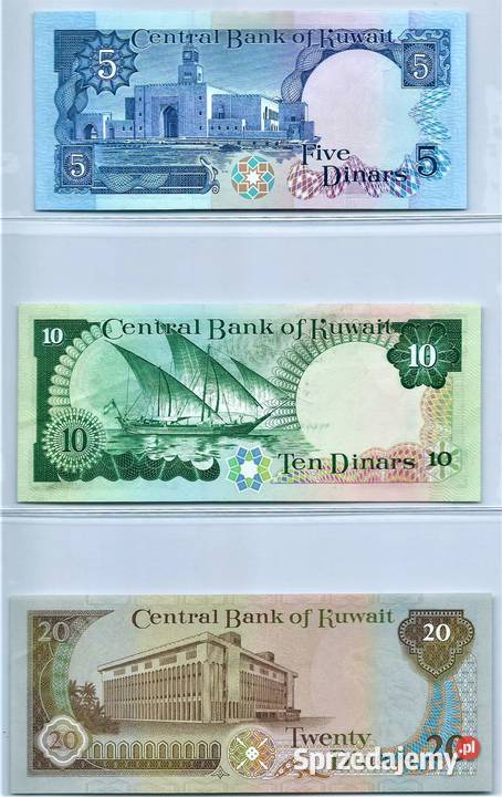 KUWEJT 1968 komplet 6 banknotów UNCAUNC WYSYŁKA Człuchów