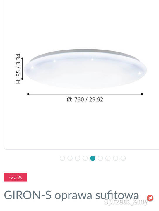 Lampy plafony LED firmy Eglo outlet