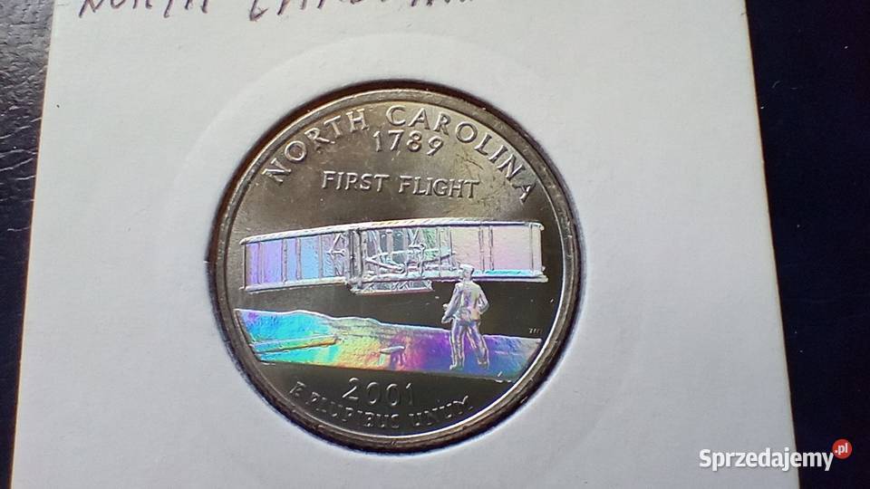 Stare monety 14 dolar 2001 Karolina Pół USA Numizmatyka podkarpackie