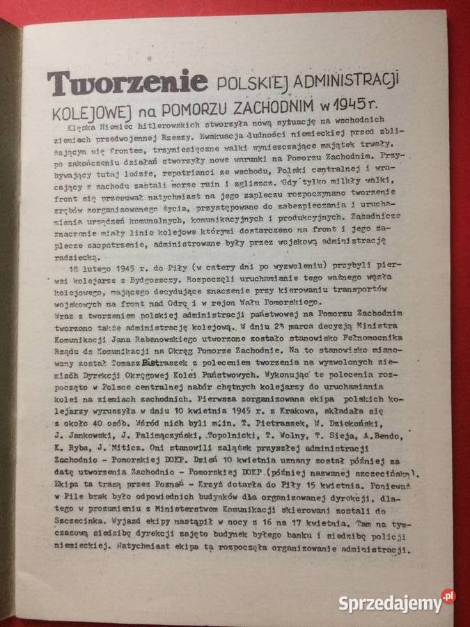 743 Szczecin Informacje Krajoznawcze 10 Antykwariat sprzedam