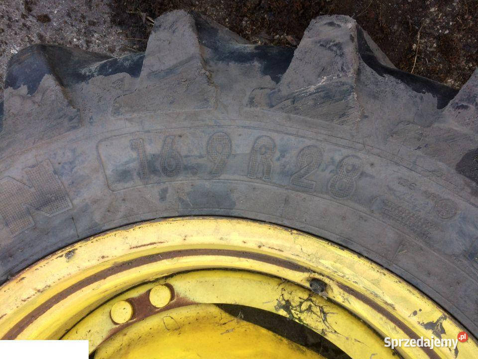 FELGA DW 16x28 John Deere OPONA MICHELIN 169 R Części i osprzęt rolniczy wielkopolskie Jastrzębniki