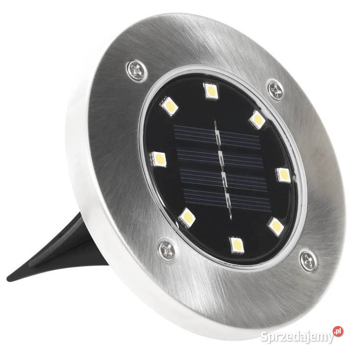 Solarne lampy gruntowe 8 ciepłe białe LED Warszawa