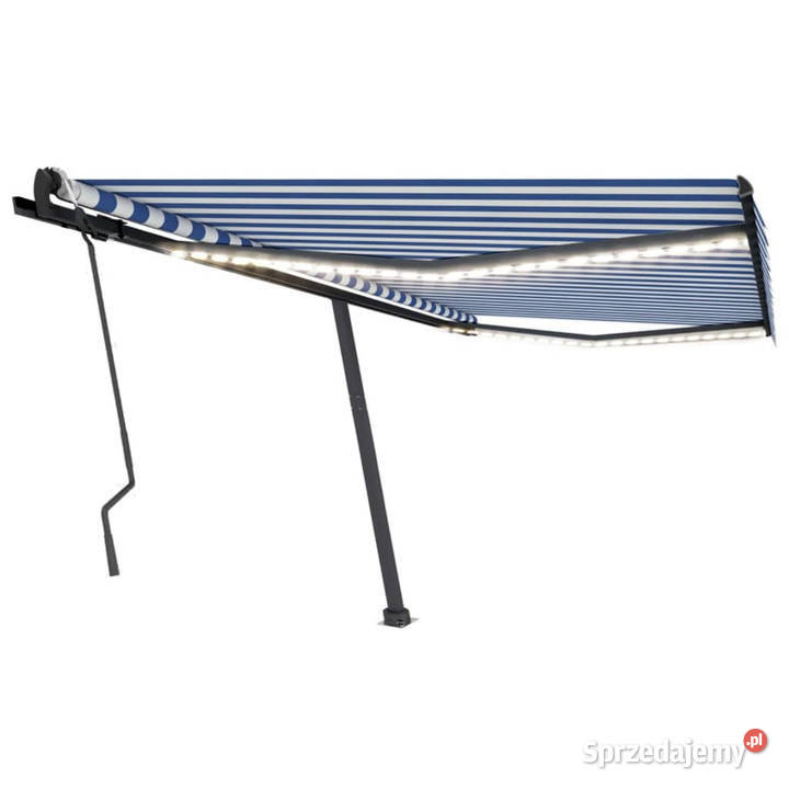 Ręcznie zwijana markiza z LED 400 x 300