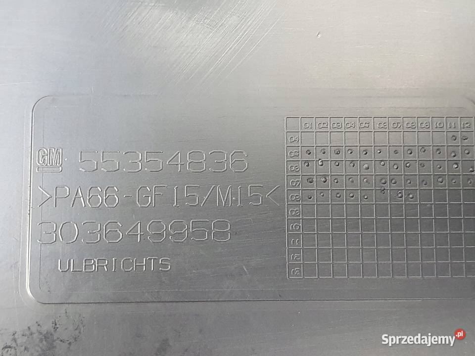 OBUDOWA ROZRZĄDU Chevrolet Cruze Orlando 18 16V lubelskie Chełm