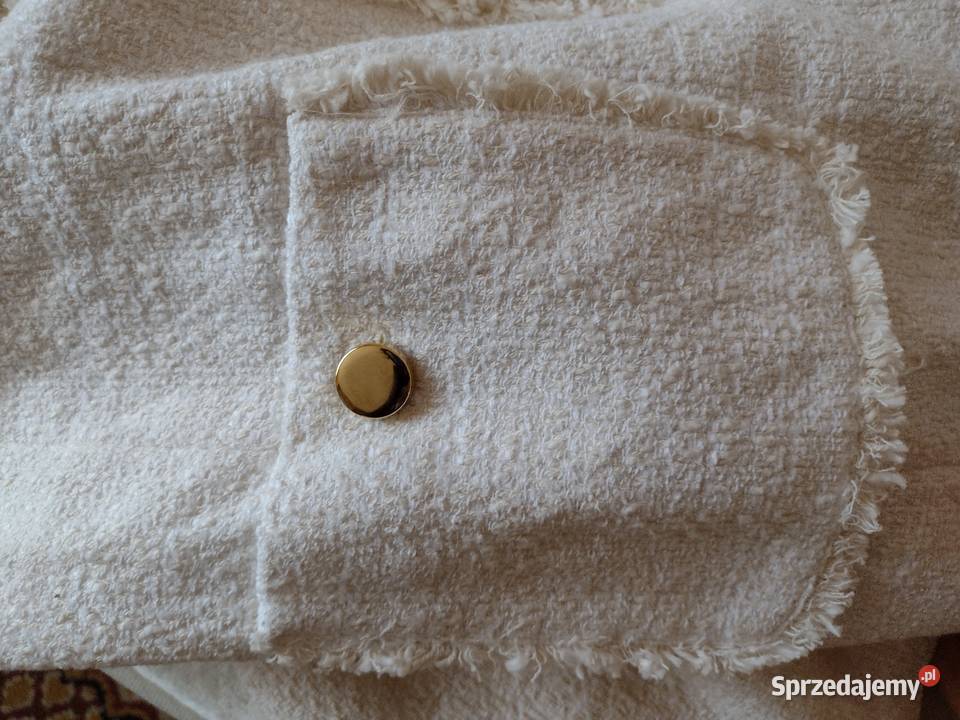 40L ZARAEkskluzywny biały płaszcz z Zara małopolskie Kraków