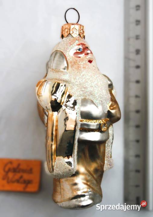 Bombka szklana ręcznie malowana figurka św Lublin