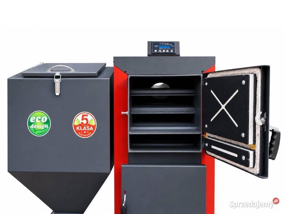 Kocioł 25kW na groszek z podajnikiem atest