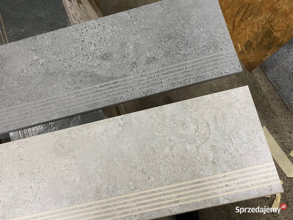 stopnice schody gresowe 30x120 kamień szary 3 Zakopane