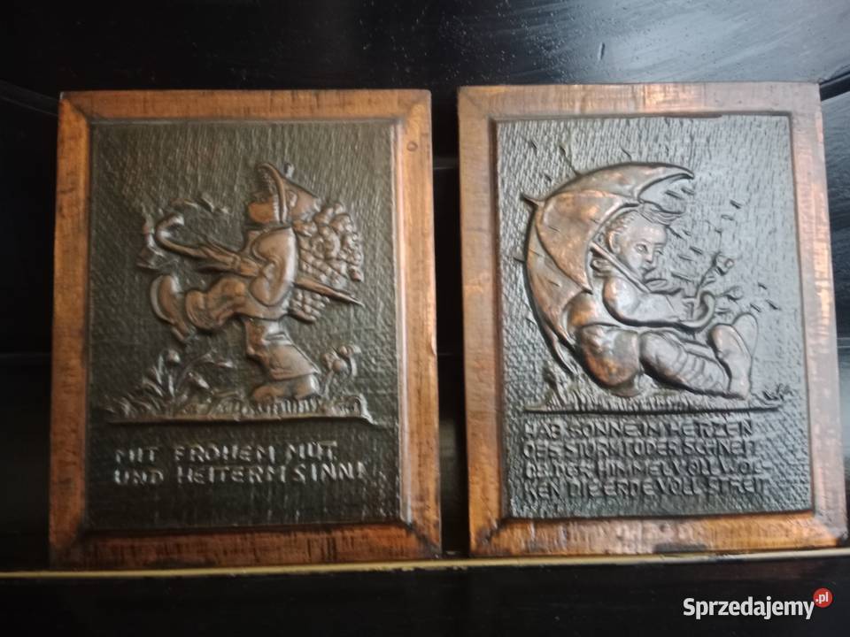 Para unikatowych obrazków RETRO Metaloplastyka Ruda Śląska sprzedam