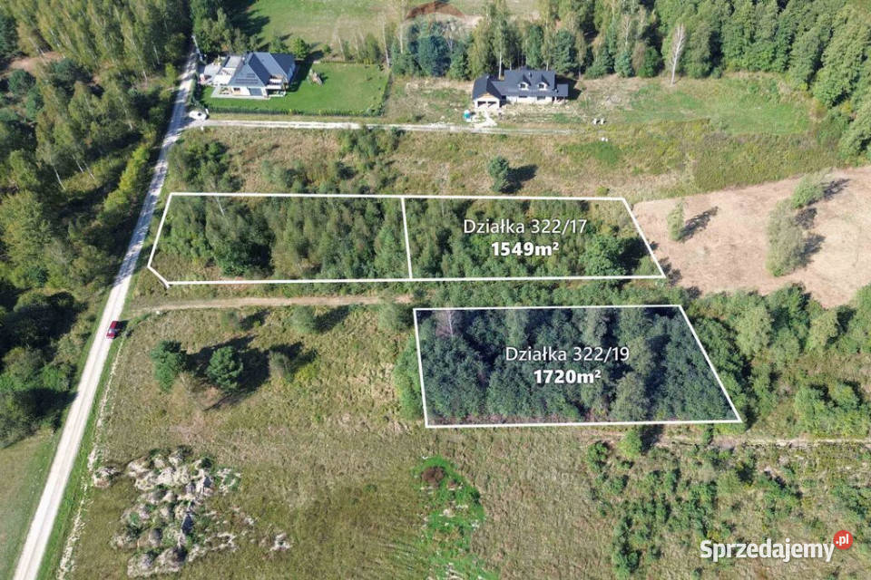 Działka 1720m2 Tomaszew WZ skrzynka energetyczna