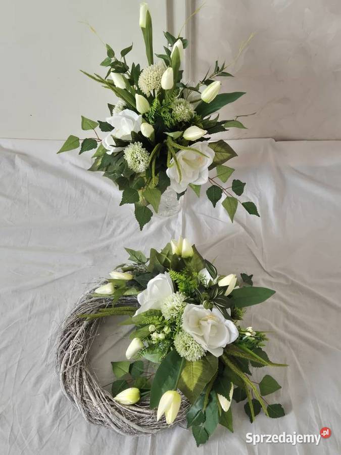 Stroik kompozycja stroik wianek na cmentarz Pleszew