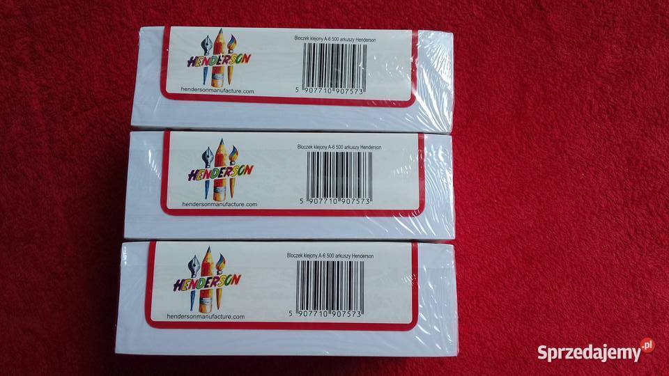 Bloczek Notes A6 klejony 500 kartek małopolskie Skawina