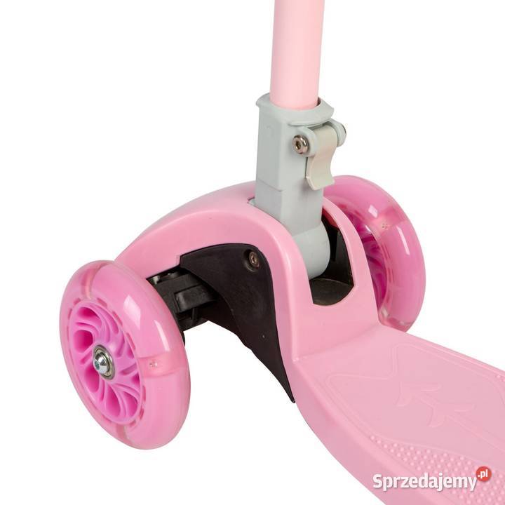 Różowa balansowa hulajnoga składana trójkołowa Rolki, wrotki i hulajnogi wielkopolskie Poznań