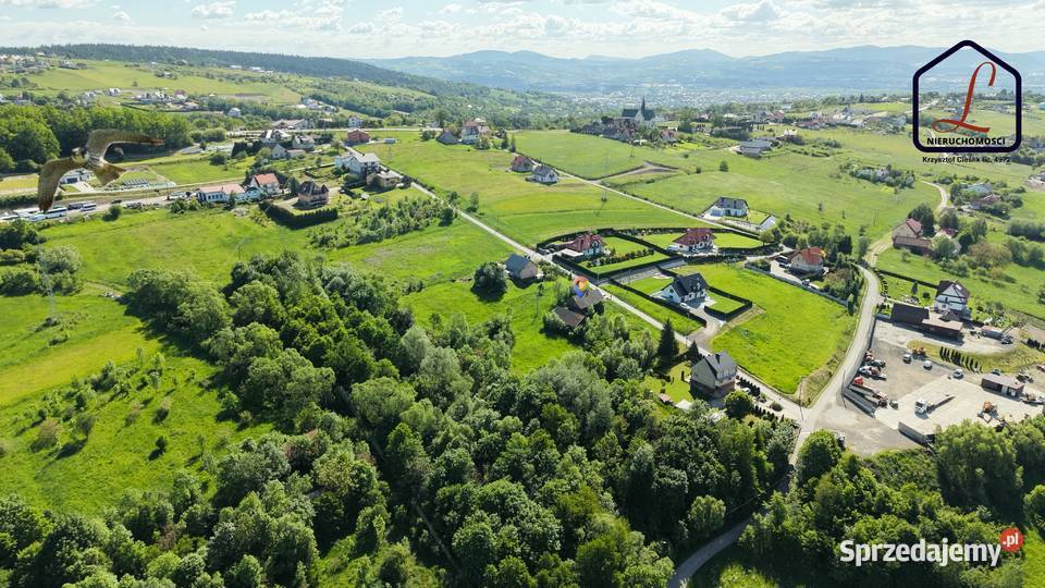 Działka budowlana 61 ar Trzetrzewina gm Chełmiec małopolskie