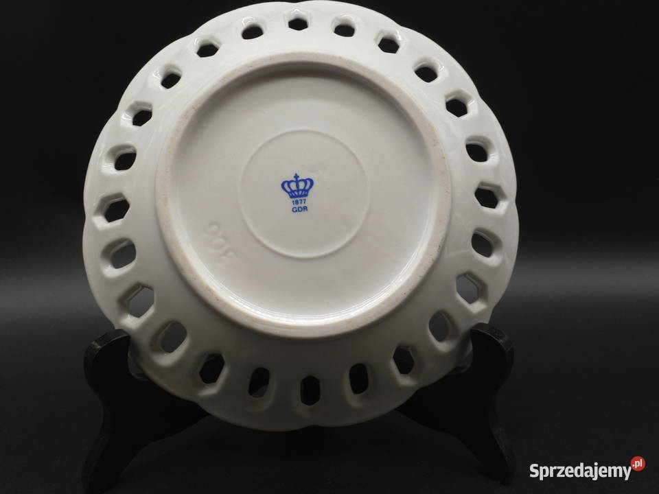 Paterka porcelanowa ażurowa Lippelsdorf wielkopolskie Raszków