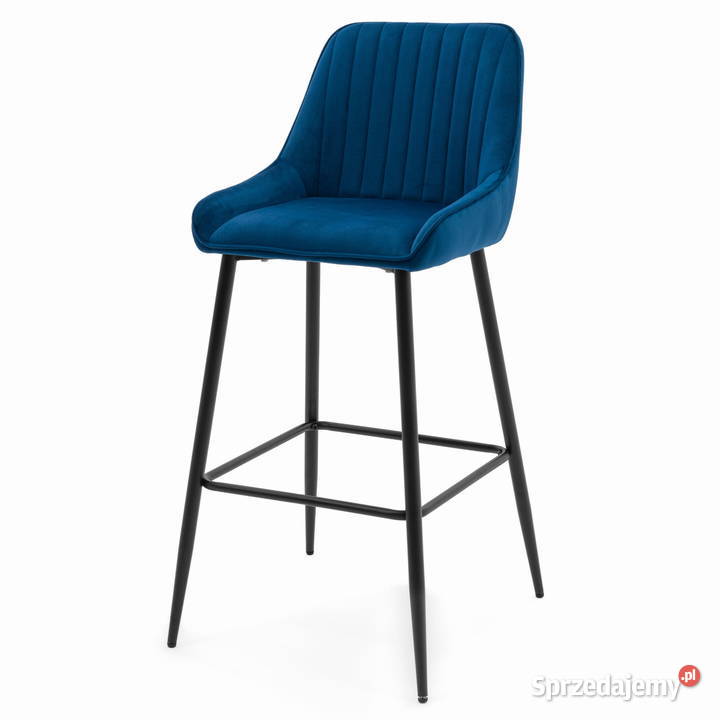 Granatowy Hoker Tapicerowany Passo Wysyłka 24H