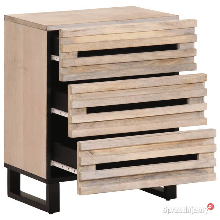 Szafka nocna 50x34x62 lite drewno mango WM377484 Warszawa