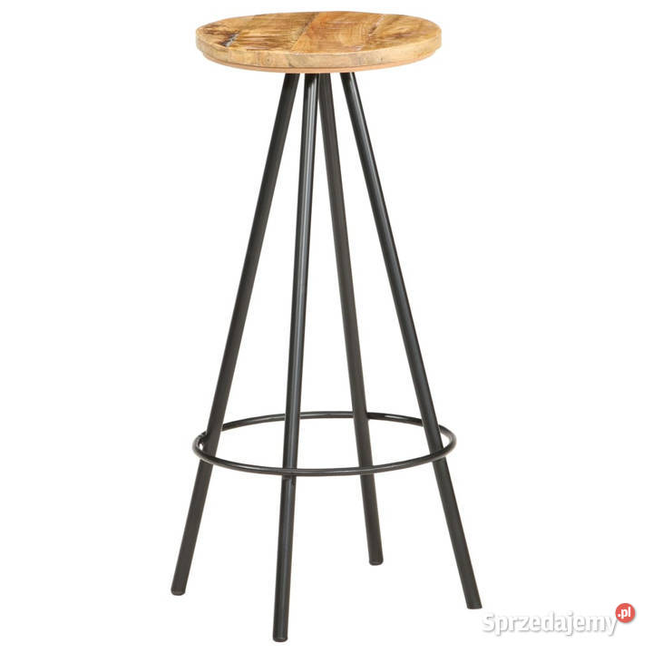 Stołki barowe 4 surowe drewno mango WM286615 mazowieckie Warszawa