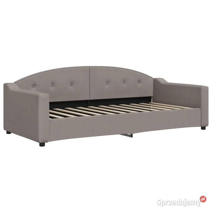 Sofa z materacem do spania kolor taupe tkanina mazowieckie Warszawa