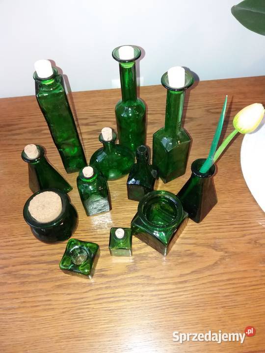 Zestaw kolorowego szkła z lat 90 Wrocław sprzedam