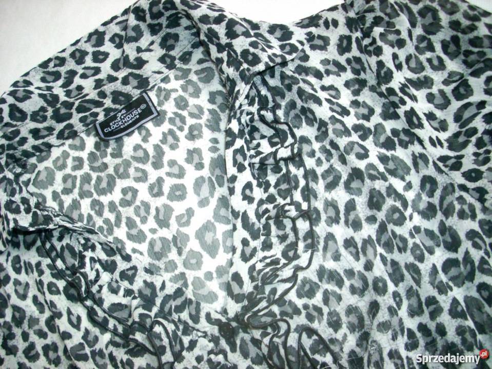 Clockhouse Bluzka Czarno Szara Panterka 36 38 Nowy Sącz