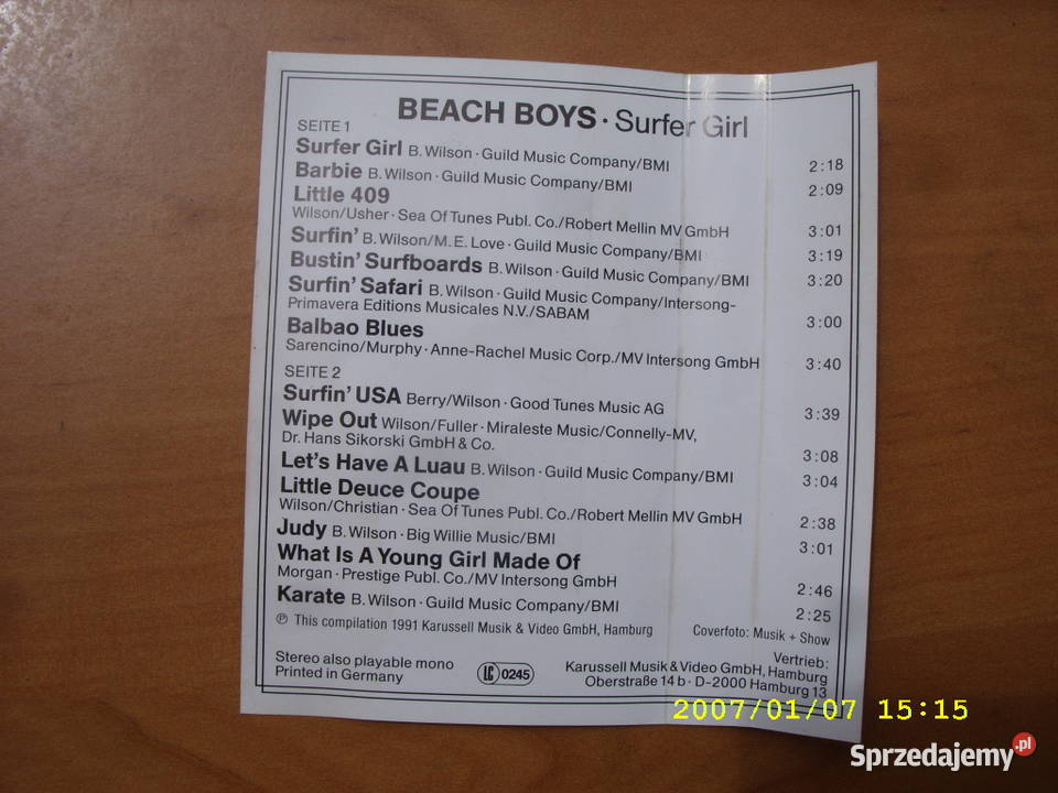 K ROCK kaseta THE BEACH BOYS 2 kasety