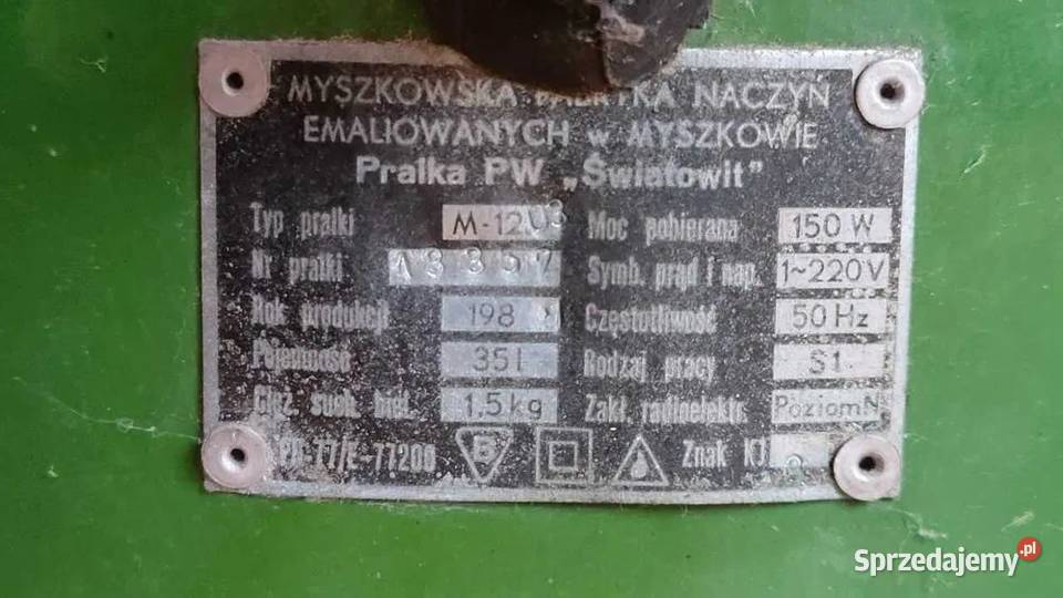 Pralka Światowit PRL z maglem super stan wolnostojące