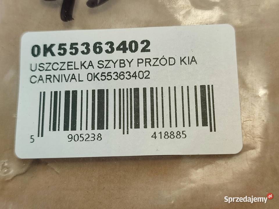 USZCZELKA SZYBY PRZÓD KIA CARNIVAL I 19992005