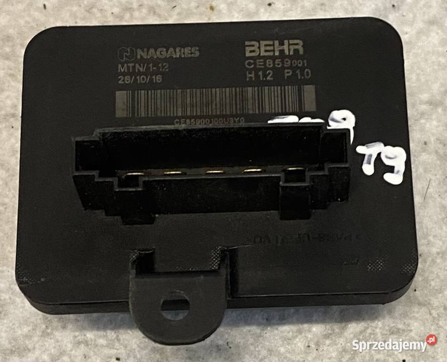 Opornica rezystor dmuchawy Peugeot 308 T9 osobowe Rezystory dmuchaw Jasienica