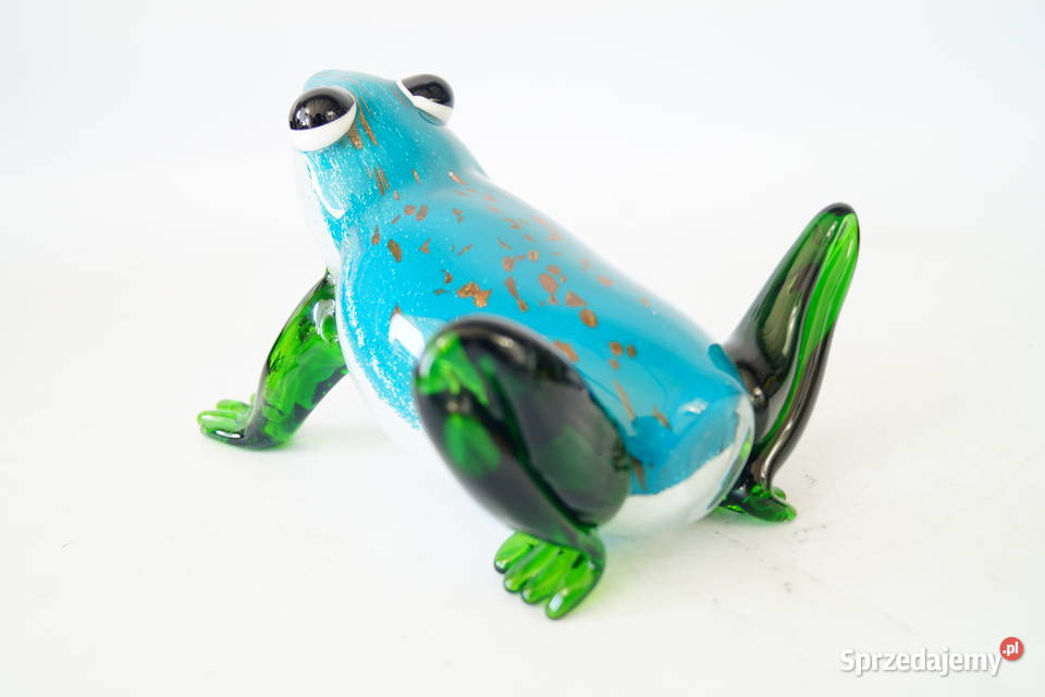 Figura szklana figura Murano style Żaba Żabka Gizałki sprzedam