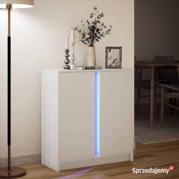 Szafka z LED biała 77x34x85 materiał Pozostałe Warszawa