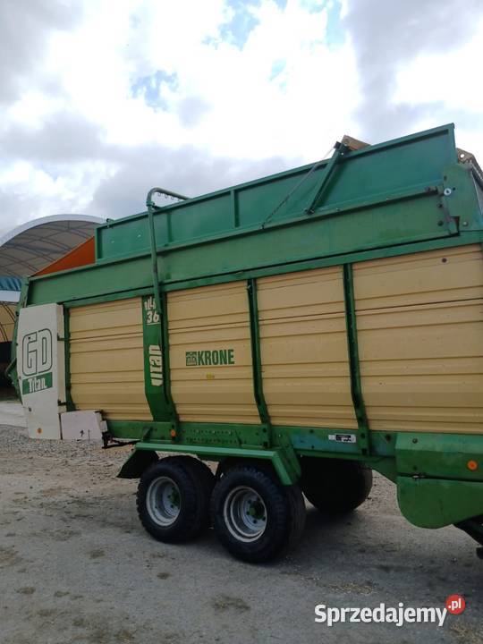 Przyczepa samozbierająca Krone Titan GD 36 nieuszkodzony opolskie Strzelce Opolskie sprzedam
