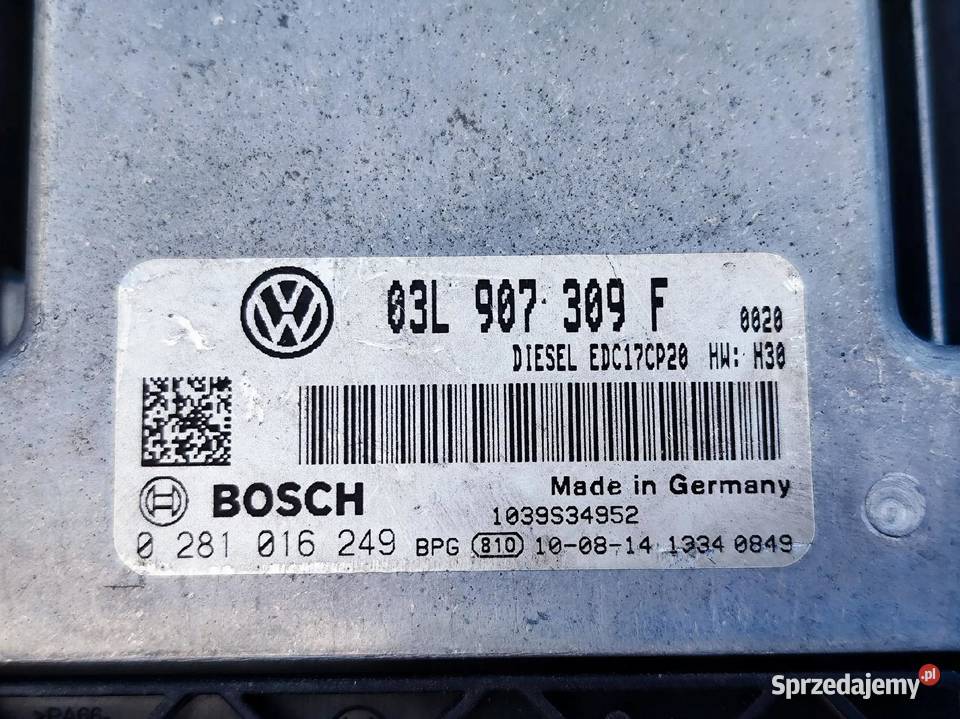 VW PASSAT CC STEROWNIK KOMPUTER SILNIKA 20TDI Przemęt sprzedam