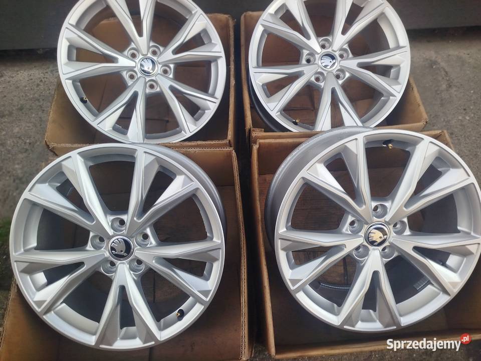 B019 Alufelgi 18 5x112 Et 43 7J Skoda Kodiaq Średnica 18" Bąków